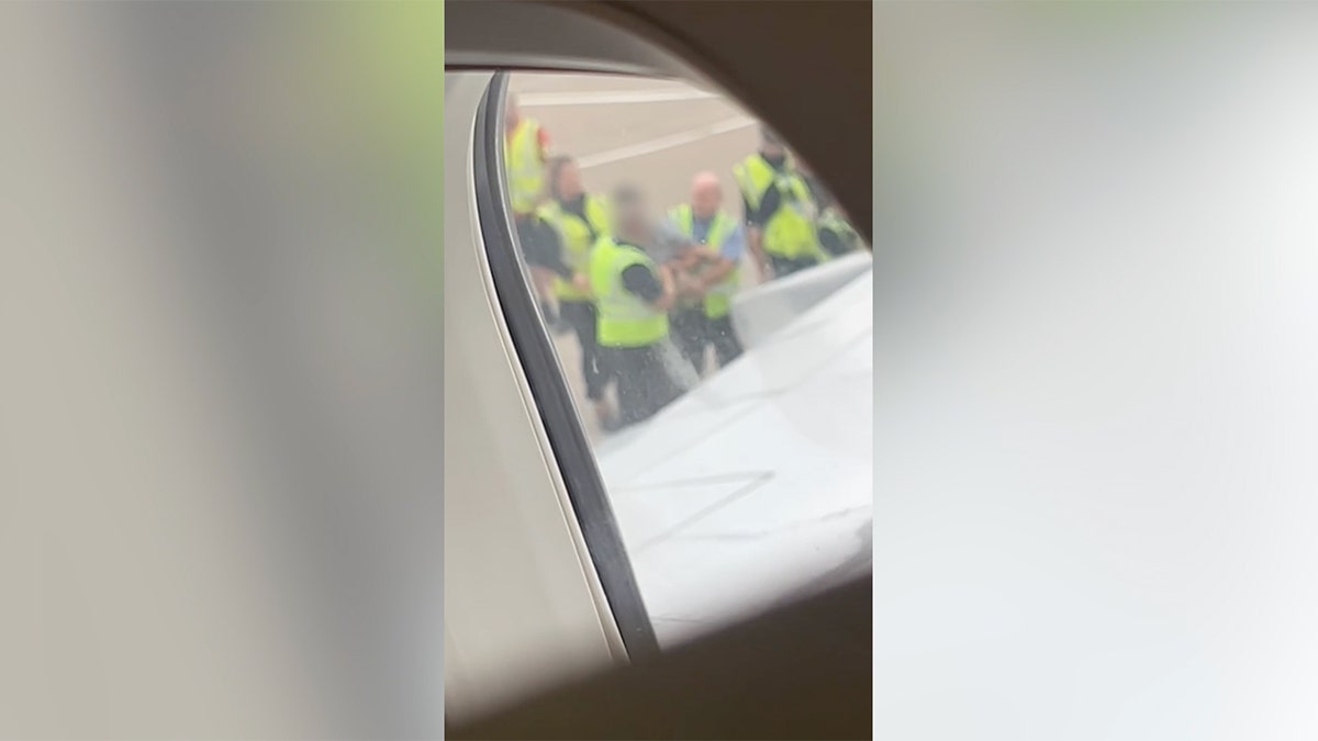 Two men were banned from a British airline after the police removed them from a plane to act inappropriately while they were drunk.