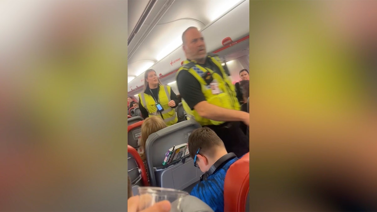 Two men were banned from a British airline after the police removed them from a plane to act inappropriately while they were drunk.
