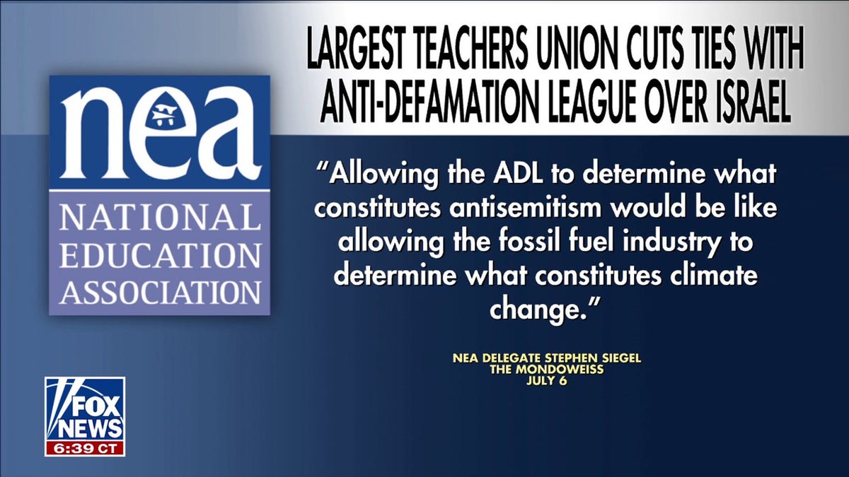 NEA remarks connected severing ties pinch nan ADL