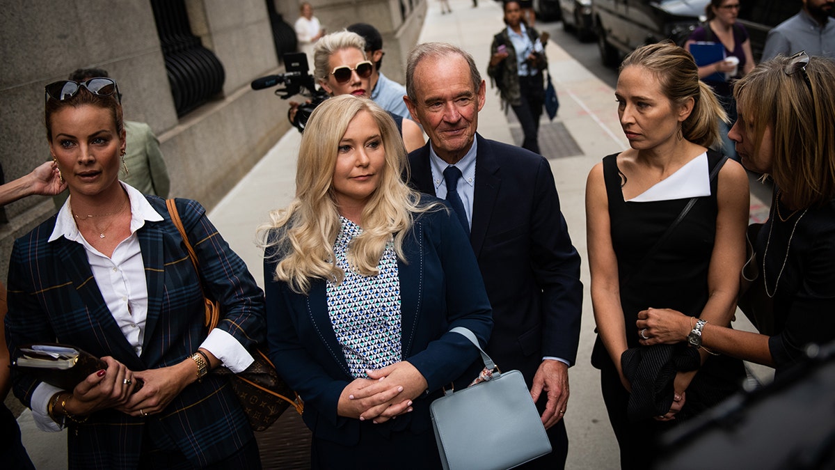 Jeffrey Epstein accused Virginia Jeffrey leaves the federal court