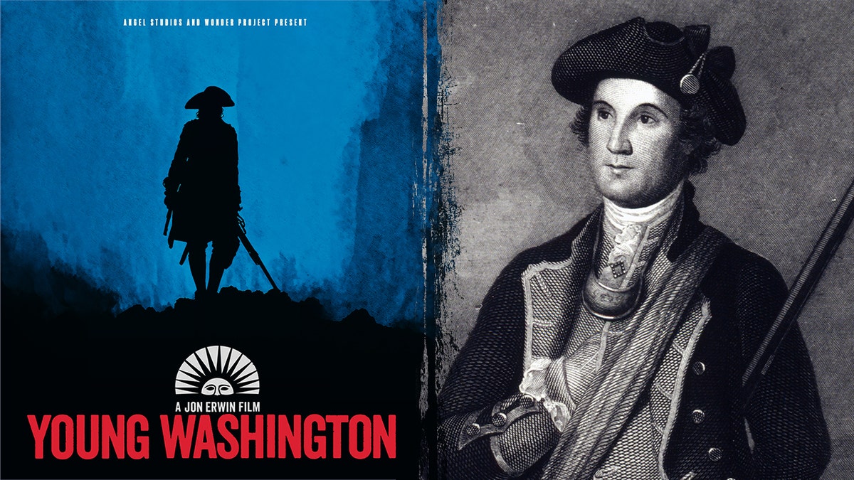 "Young Washington" movie creation and image of young George Washington