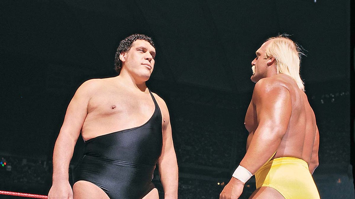 Andre and Hogan in ring