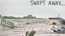 NY paper's 'vile' political cartoon draws outrage for appearing to mock Trump-voting Texas flood victims