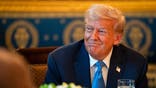 Donald Trump smiles