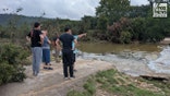 Flood damage in Jonestown, Texas