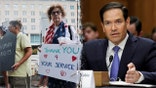 State Department protests and Marco Rubio