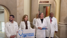 Democratic doctors' protest against Trump's 'beautiful bill' derailed by flood of US Capitol tourists