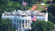 Trump installs massive new American flags at the White House - and they don't cost taxpayers a penny