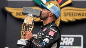Bubba Wallace makes NASCAR history at Indianapolis with nail-biting win in overtime - Fox News