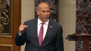 Cory Booker slams Dem colleagues for 'complicity' with Trump in angry 'wake-up call' floor speech
