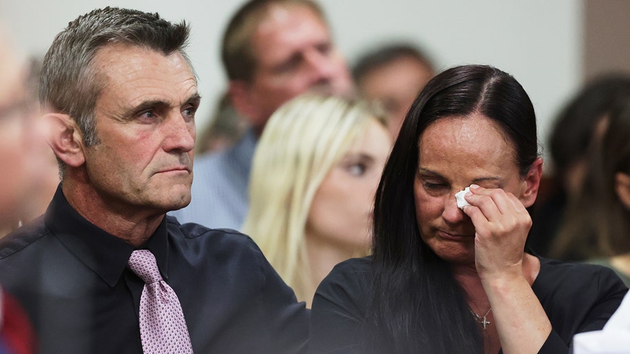 Parent of Bryan Kohberger's victim crying in court at his sentencing.