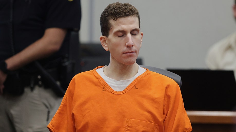 Bryan Kohberger in a prison uniform in court at his sentencing.