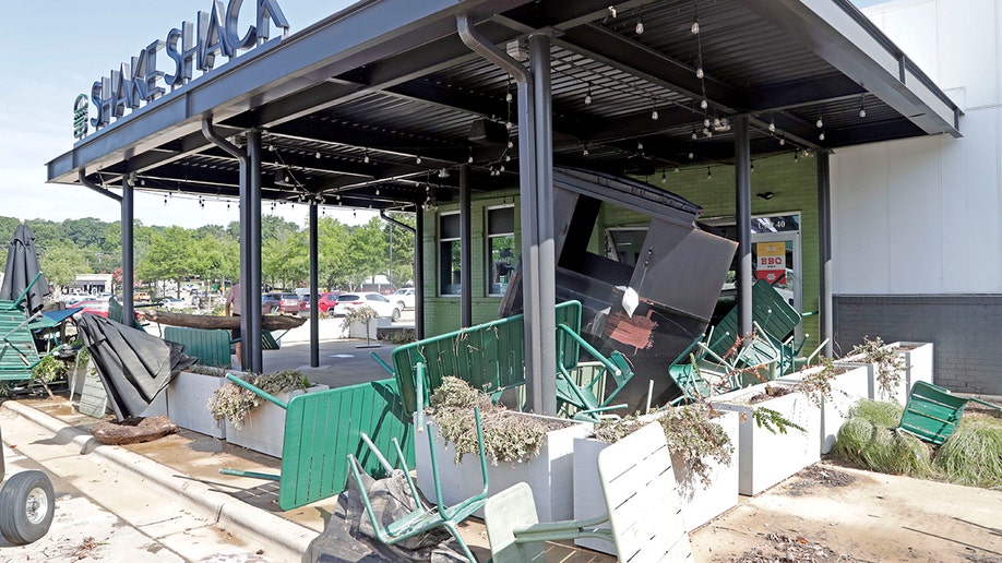 debris washed up astatine nan Shake Shack
