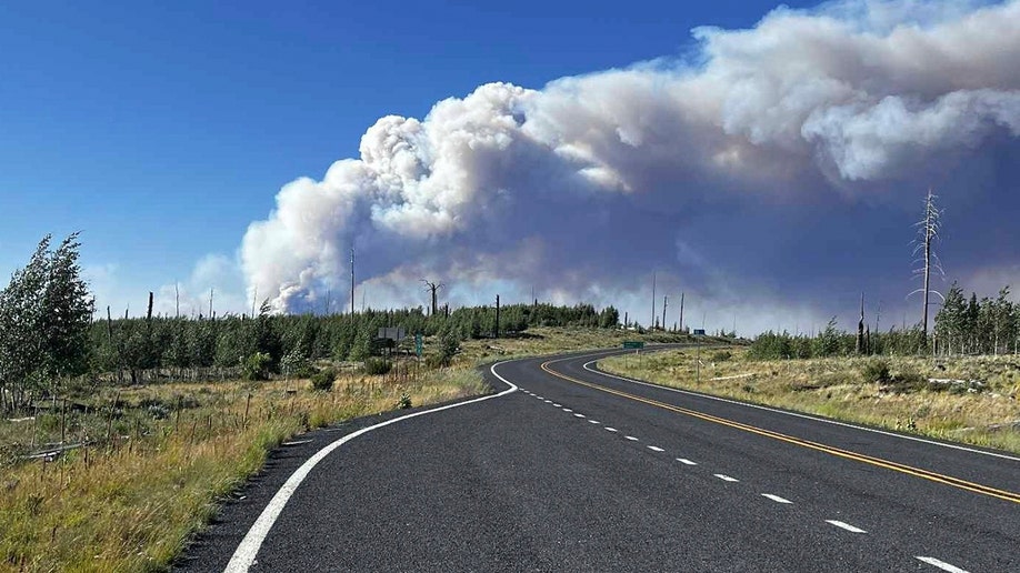ildfire smoke near the Grand Canyon's North Rim
