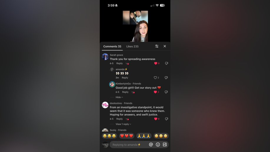 TikTok comments from Sarah Grace Patrick 