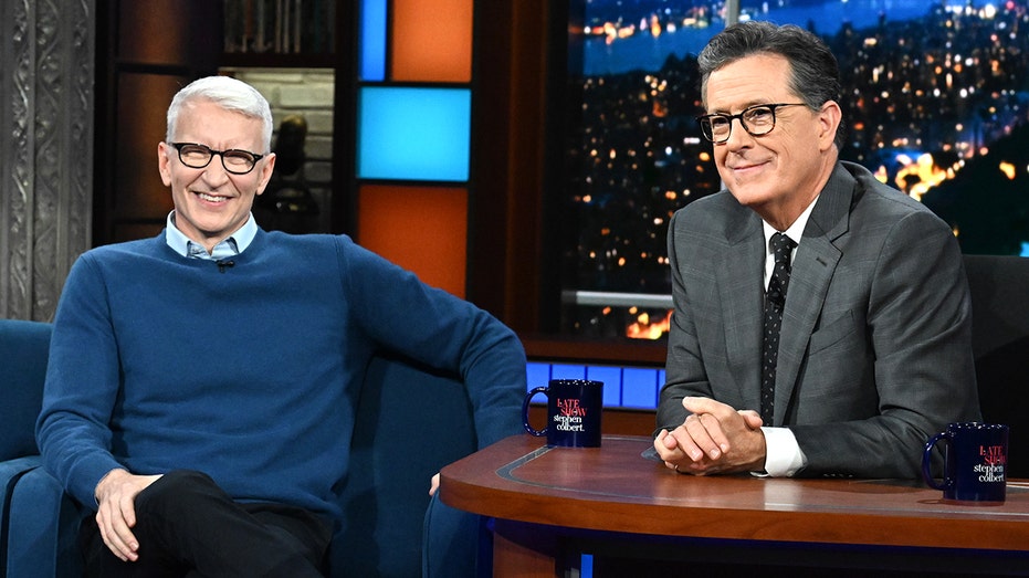 CNN's Anderson Cooper shows up to support 'Late Show' host Stephen Colbert after cancellation
