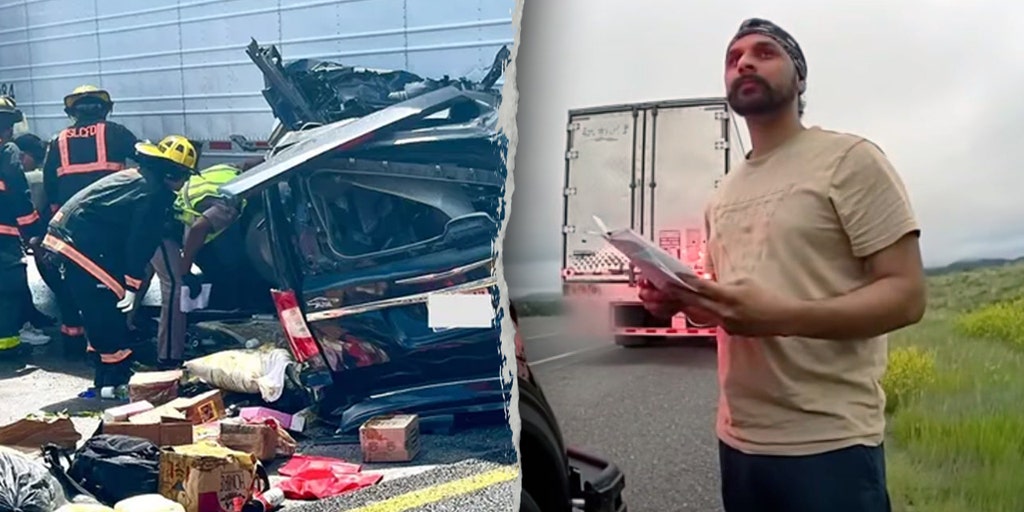 Bodycam image of Harjinder Singh cited for speeding in New Mexico