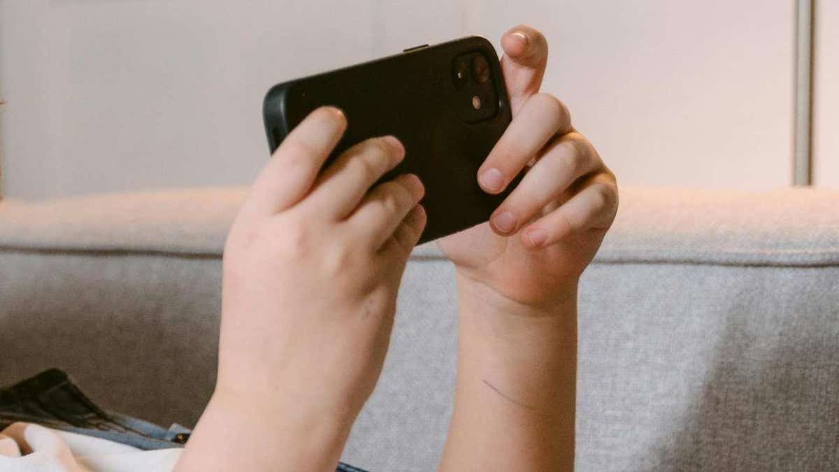 Child parable using Meta Ai on its phone