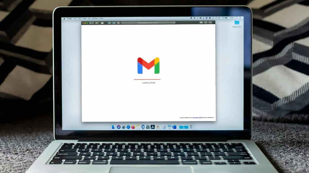 Gmail loading screen.