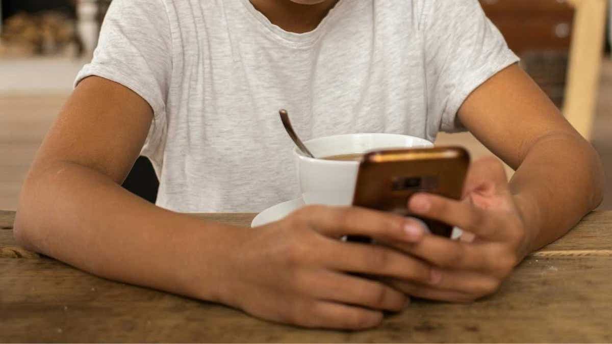 Child parable using Meta Ai on its phone