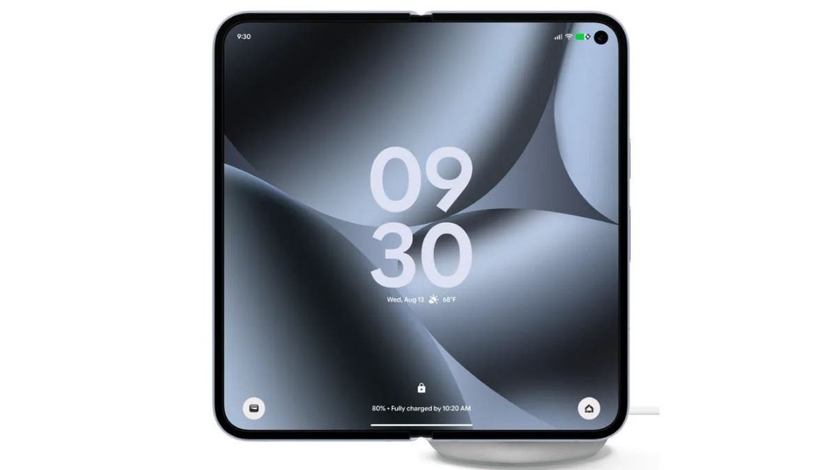 A Google Pixel 10 Pro Fold displays the time 9:30.