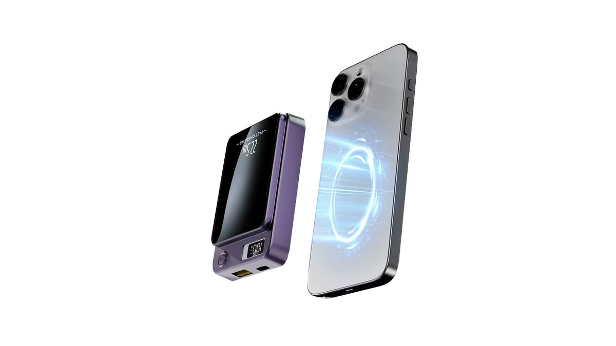 This magnetic charger is easy to carry with you anywhere. 