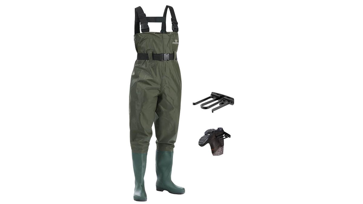 Make sure all your clothes stay dry with the help of waders.
