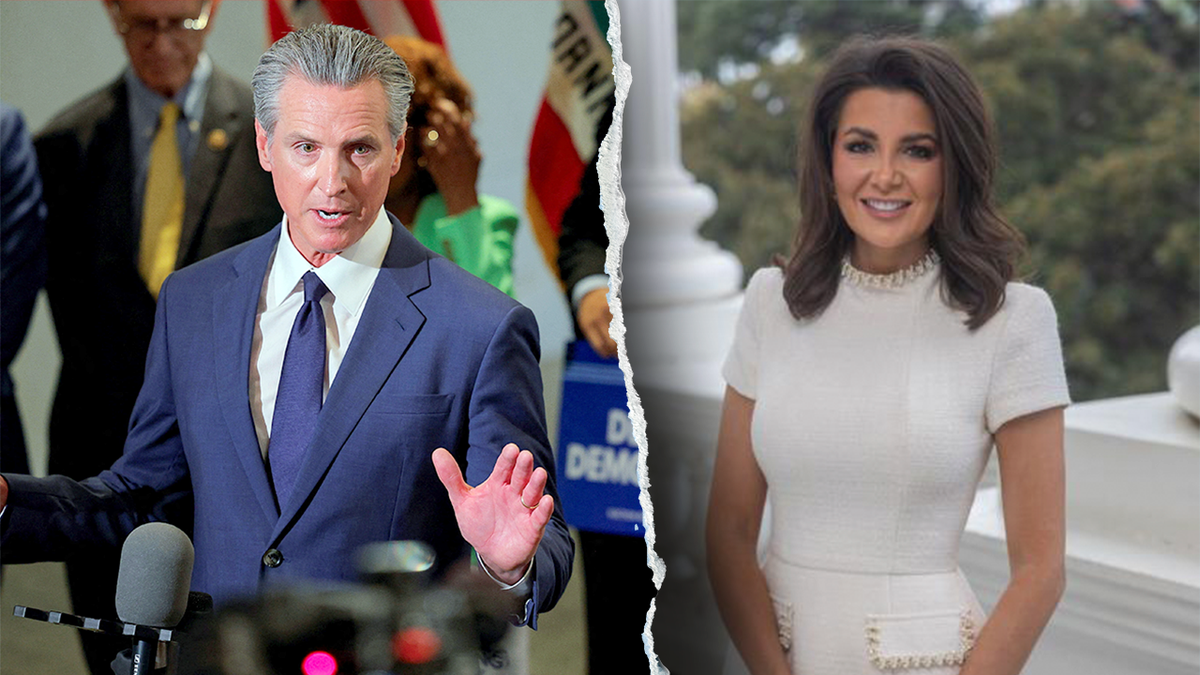 California Governor Gavin Newsom and Assemblywoman Alexandra Macedo