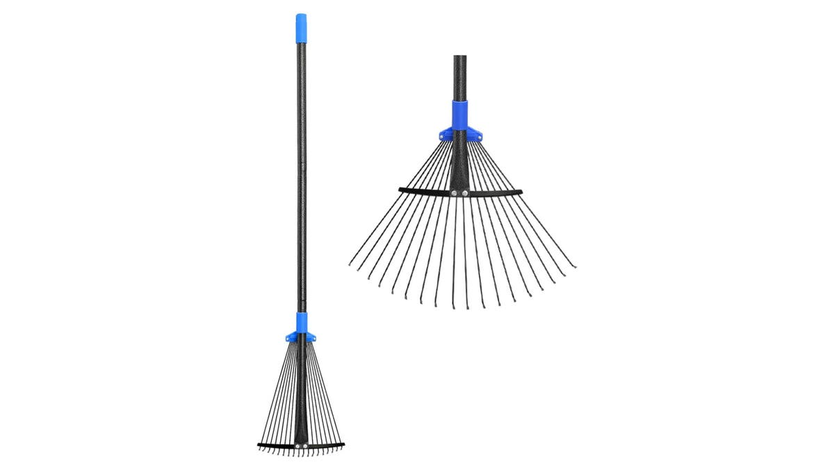 This rake expands for larger areas.
