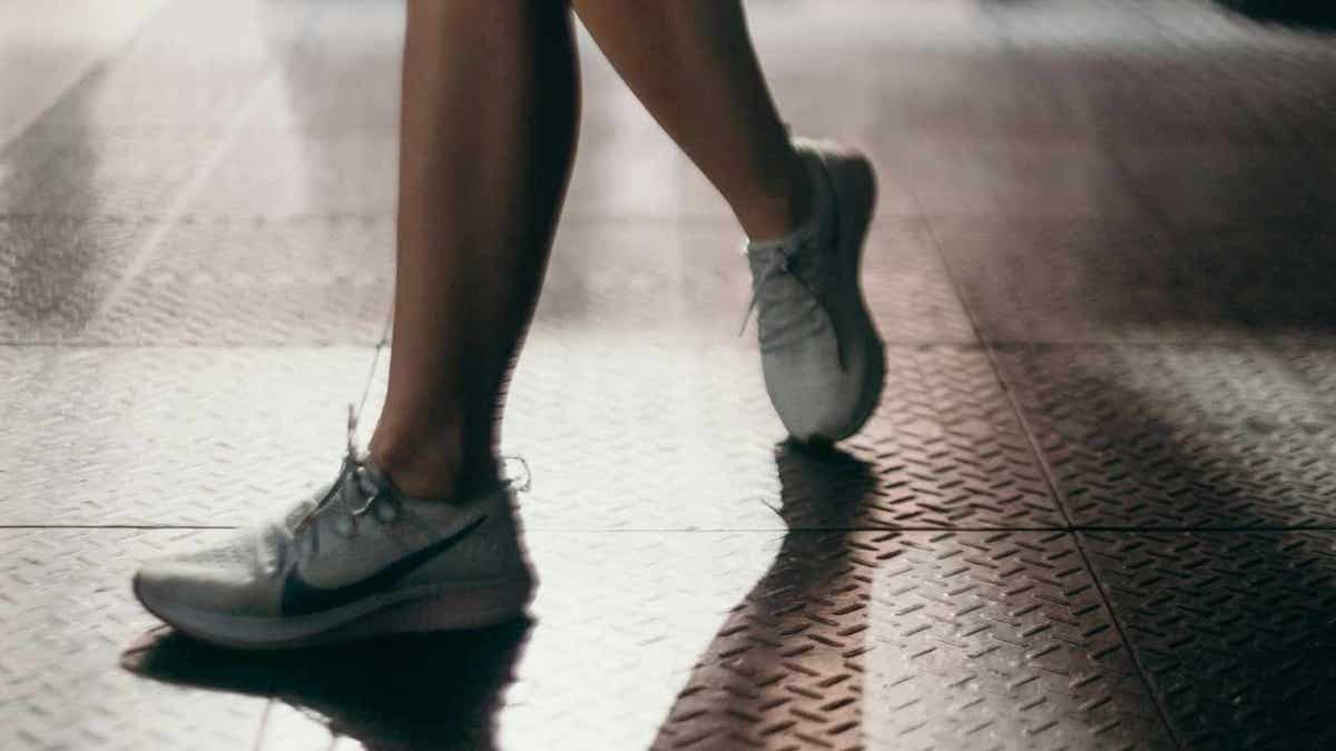 A woman learning balances exercises