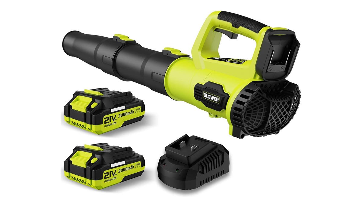 Leaf blow small yards quickly with this cordless blower.