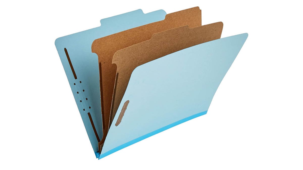Keep your filing cabinet well organized.