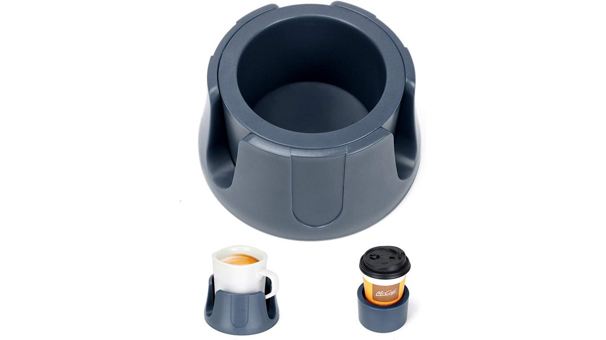 Say goodbye to spills with this holder.