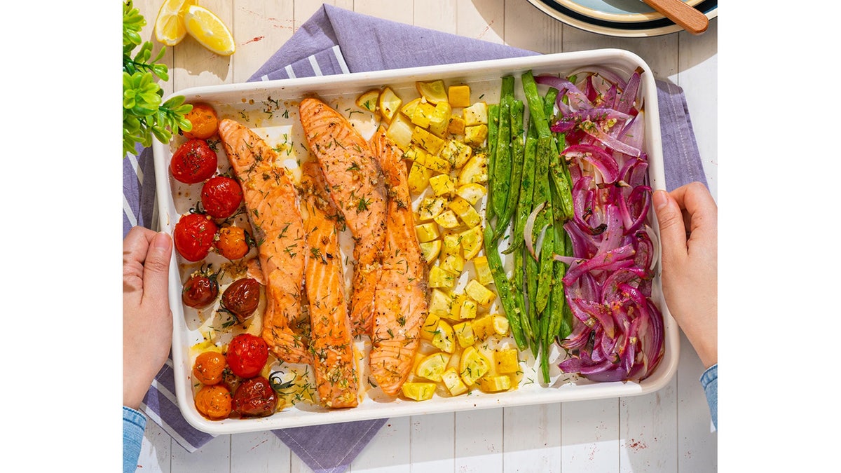 This meal takes one pan to make.