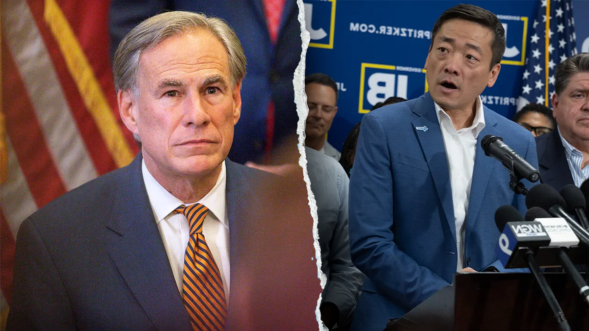 The Governor of Texas Greg Abbott and the president of the Democratic Caucus of Texas Gene Wu