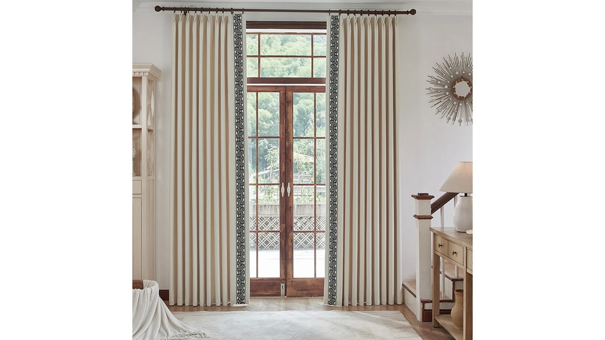Add some luxury to your space with these room darkening curtains. 
