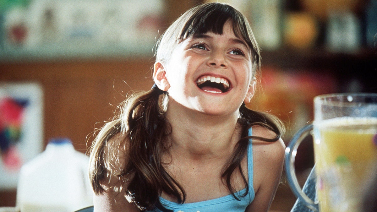 Alyson Stoner laughing in a scene from the film "Cheaper By the Dozen."