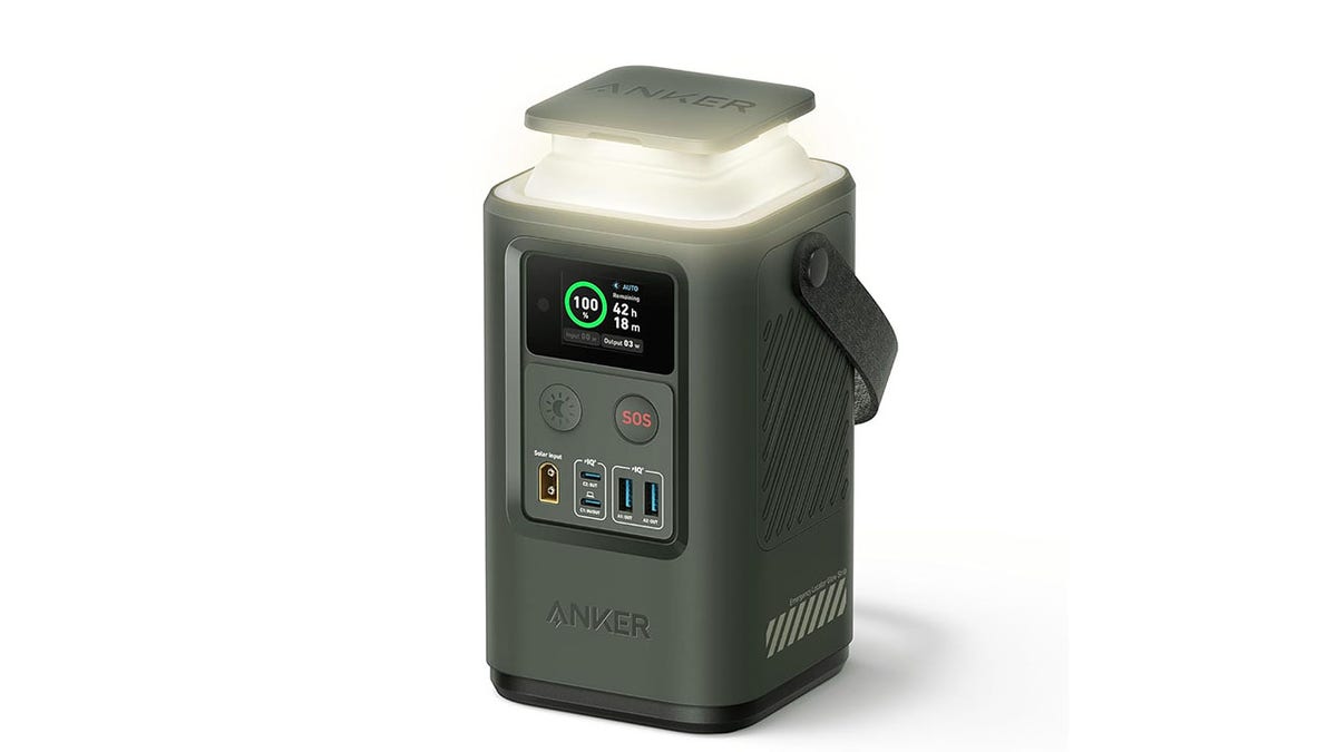 This is a versatile, high-capacity portable charger and emergency tool with multiple ports and a built-in LED light.