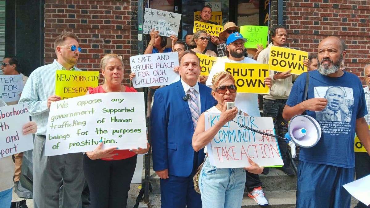 Anti-brothel protest in Queens
