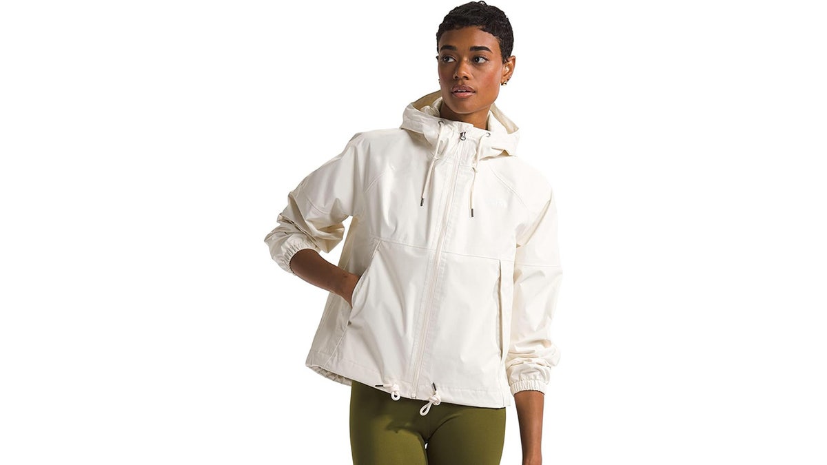 Stay dry with an oversized Antora hoodie.