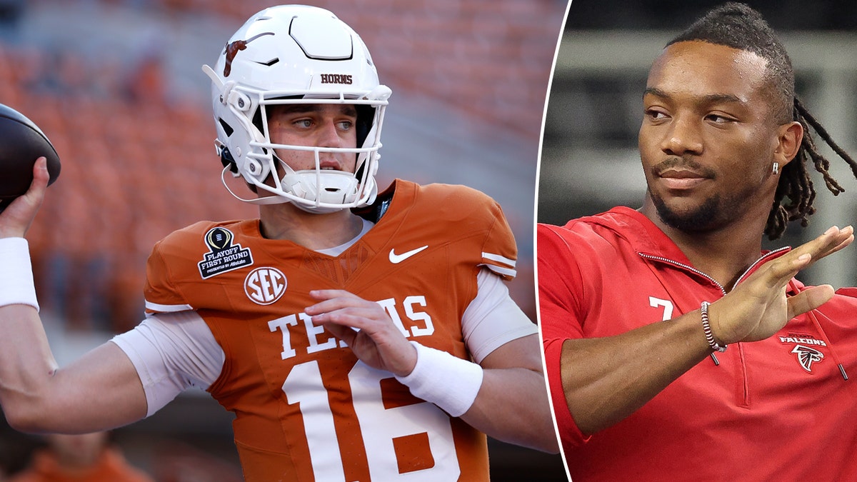 Arch Manning and Bijan Robinson side by side