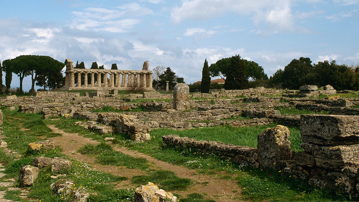 Landscape shot of Paestum