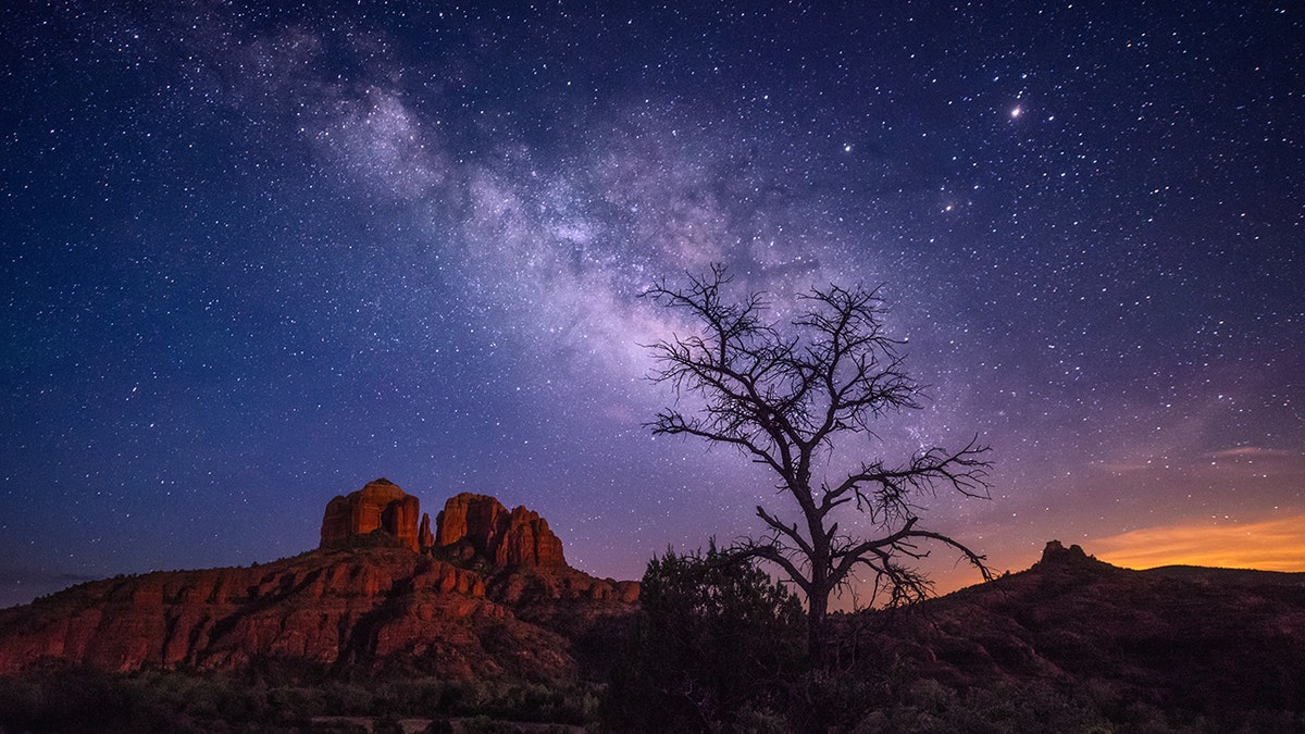 arizona landscape night sky with stars