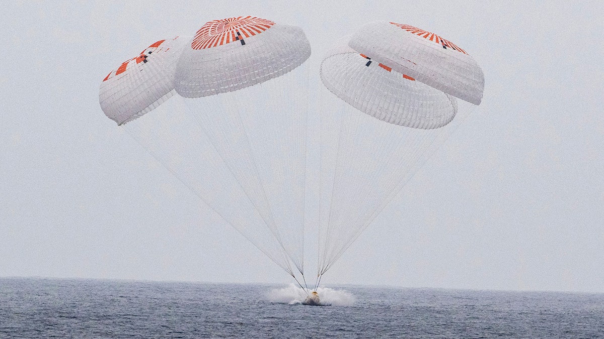 Space capsules in the Pacific