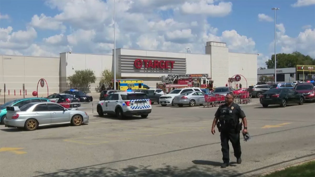 Large response outside Target store in Austin, Texas after shooting