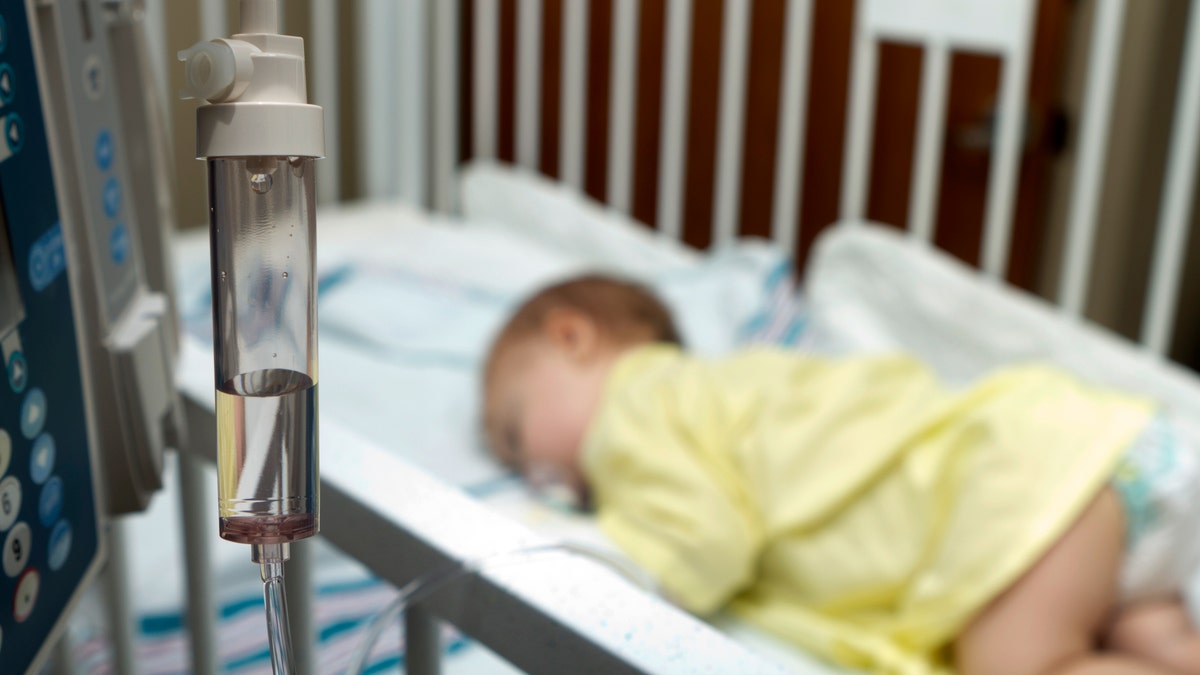 Baby in hospital