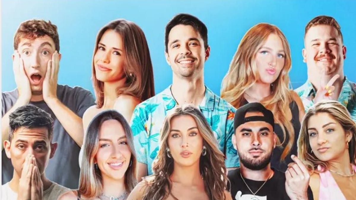 Promotional shot shows the main characters in Barstool Sports new reality show, "Barstool Beachhouse."
