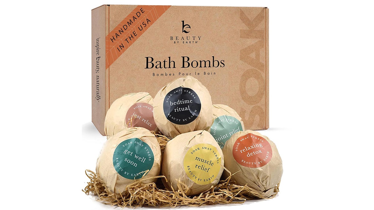 These bath bombs turn any bath into a soothing, colorful escape. 