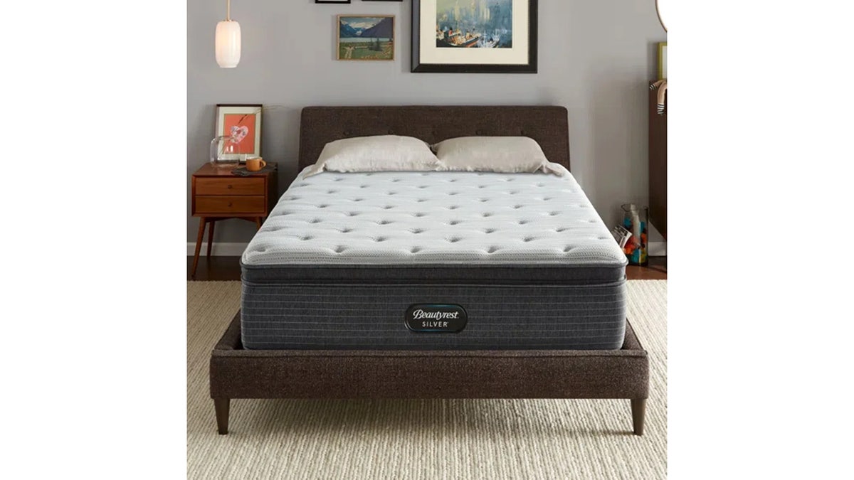 This mattress blends a soft pillow top with supportive innersprings. 