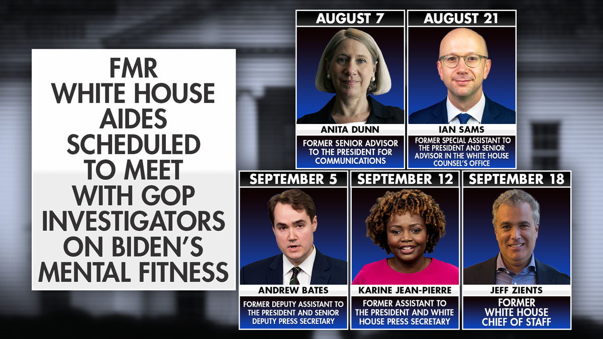 Former WH aides scheduled for interviews